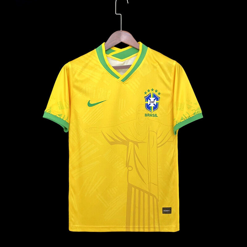 Brazil christ reden soccer jersey / camisa de time Brasil cristo redentor