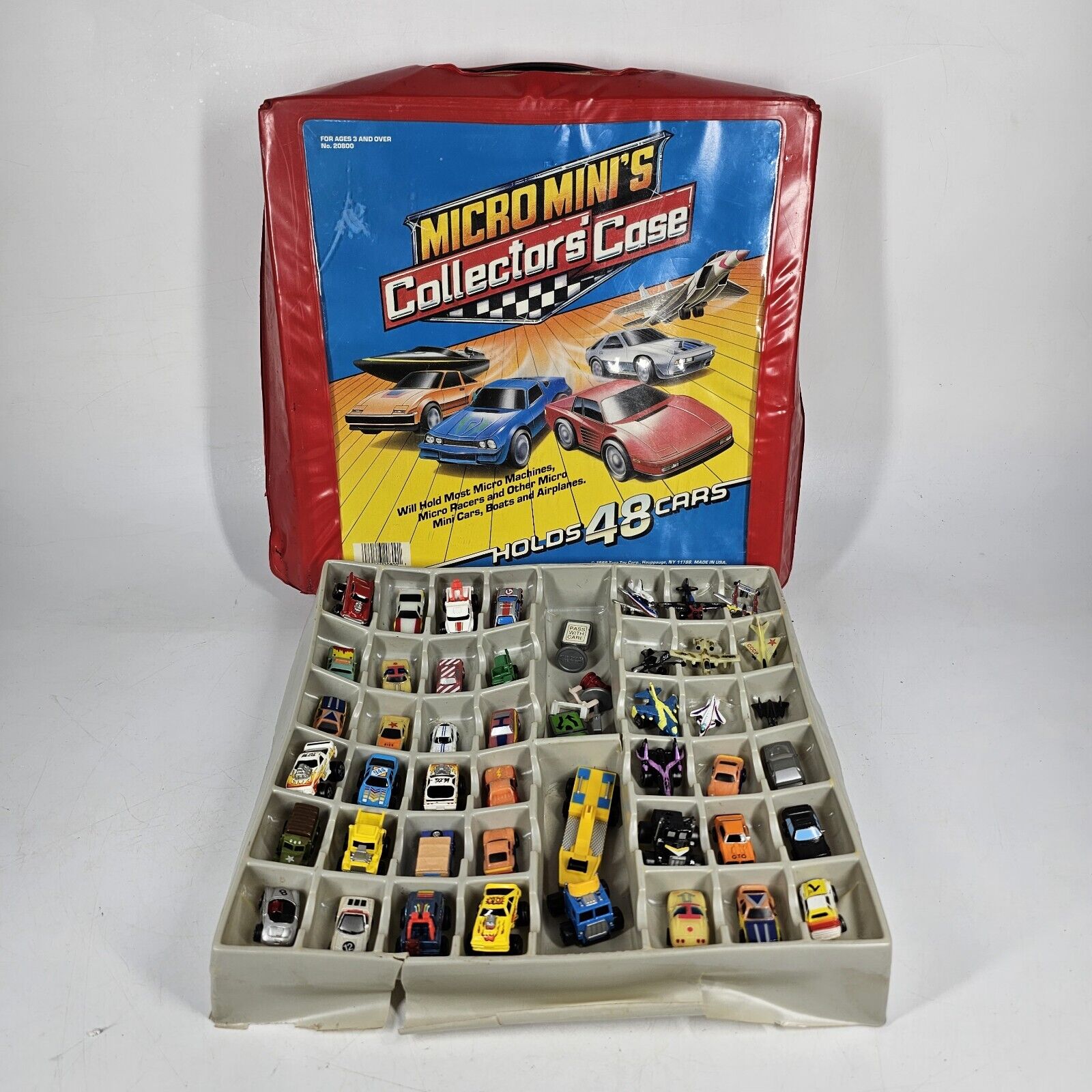 Micro Machines Lot 40+ Vehicles & Accessories w/ Micro Mini\'s Collectors Case