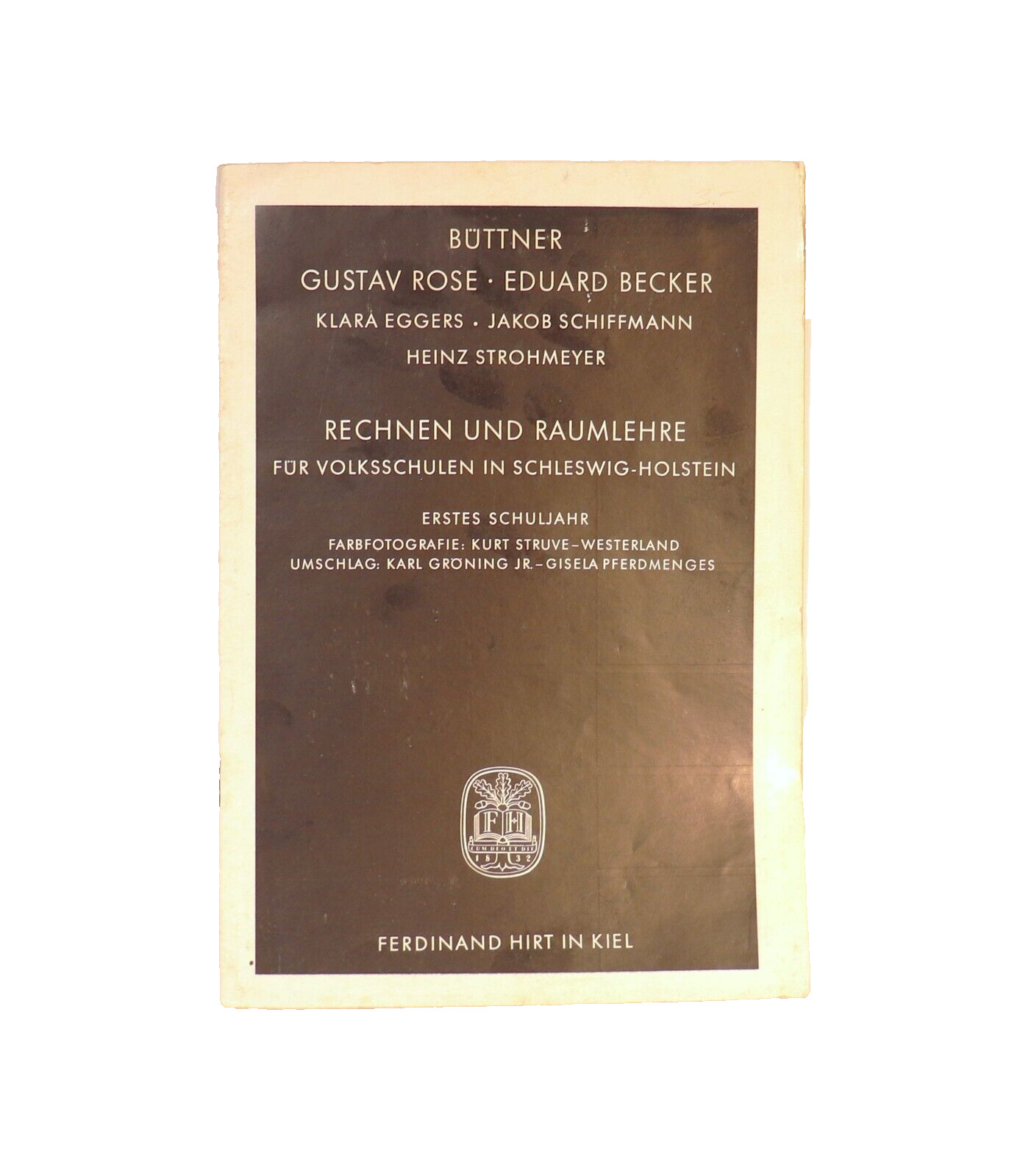 Vintage German Math Booklet For Primary Schools In Schleswig-Holstein