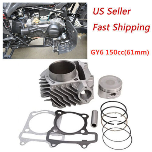 for GY6 150cc 200cc 61mm Scooter Big Bore High Performance Cylinder Kits US