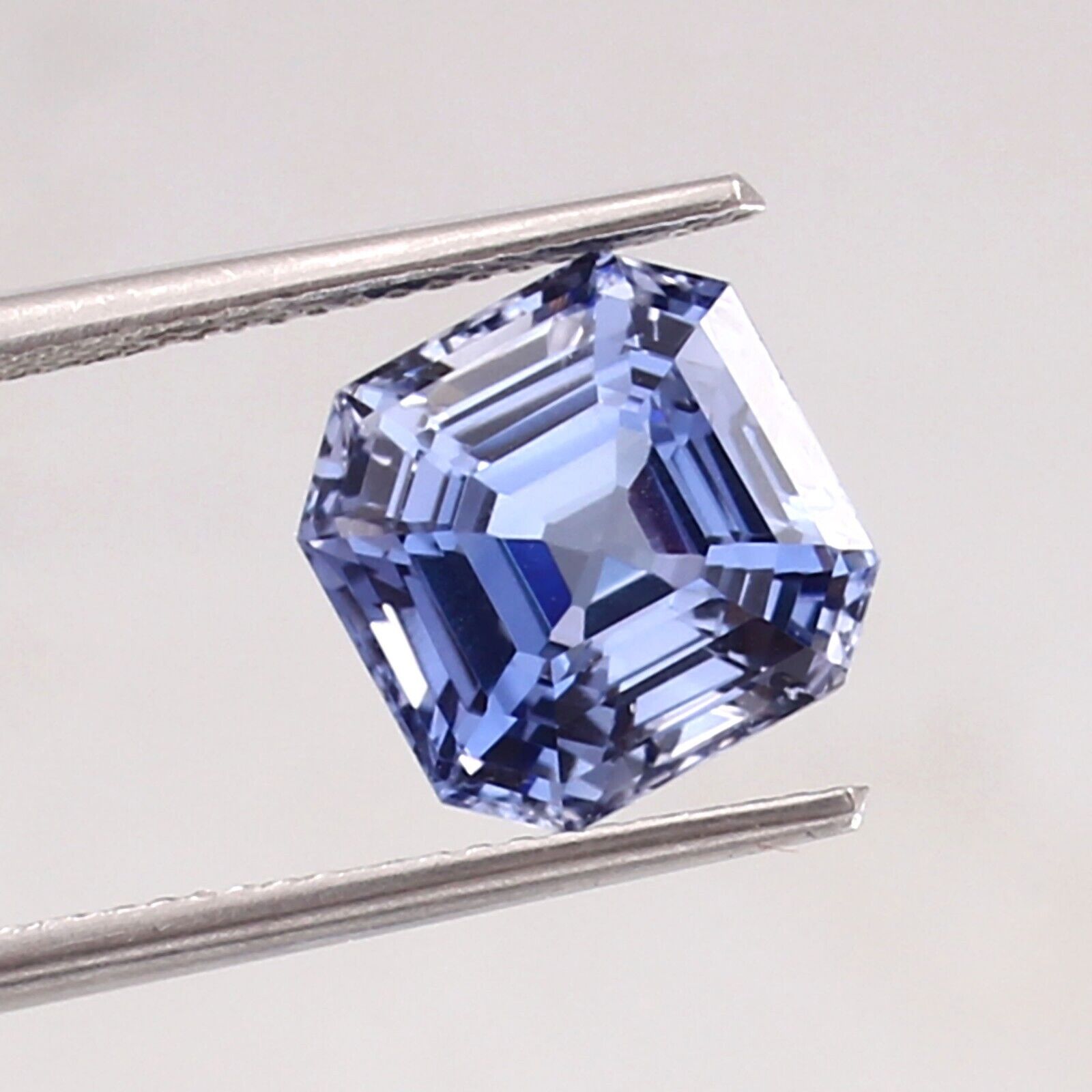 10x10 MM Natural Flawless Ceylon Blue Sapphire Asscher Cut Loose Gemstone