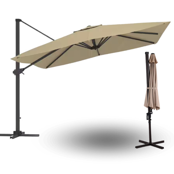 Adjustable Offset Cantilever Umbrella for Outdoor Sunshade - Clihome