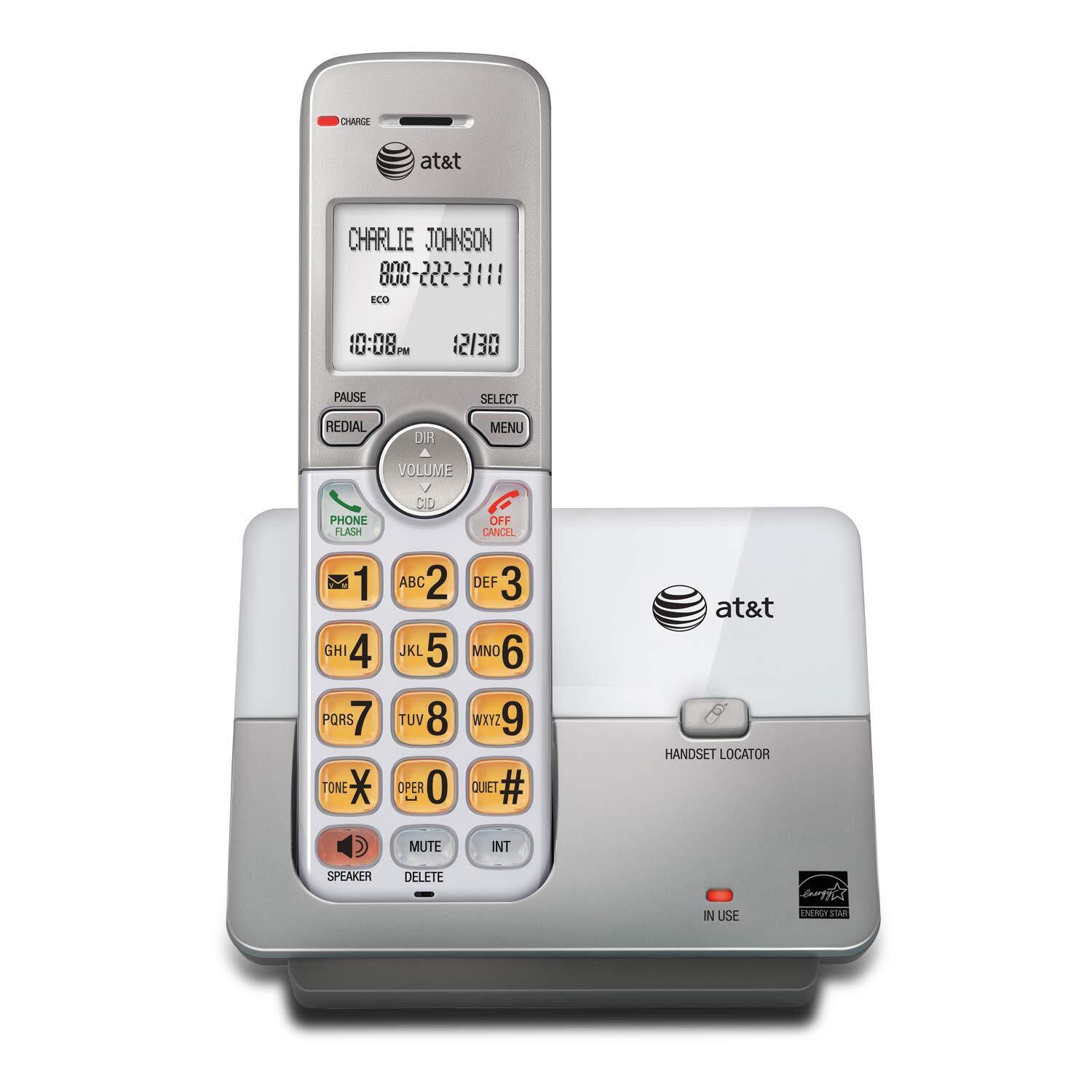 AT&T EL51103 - DECT 6.0 Cordless Home Phone. Full-Duplex 1 Handset, Silver USA