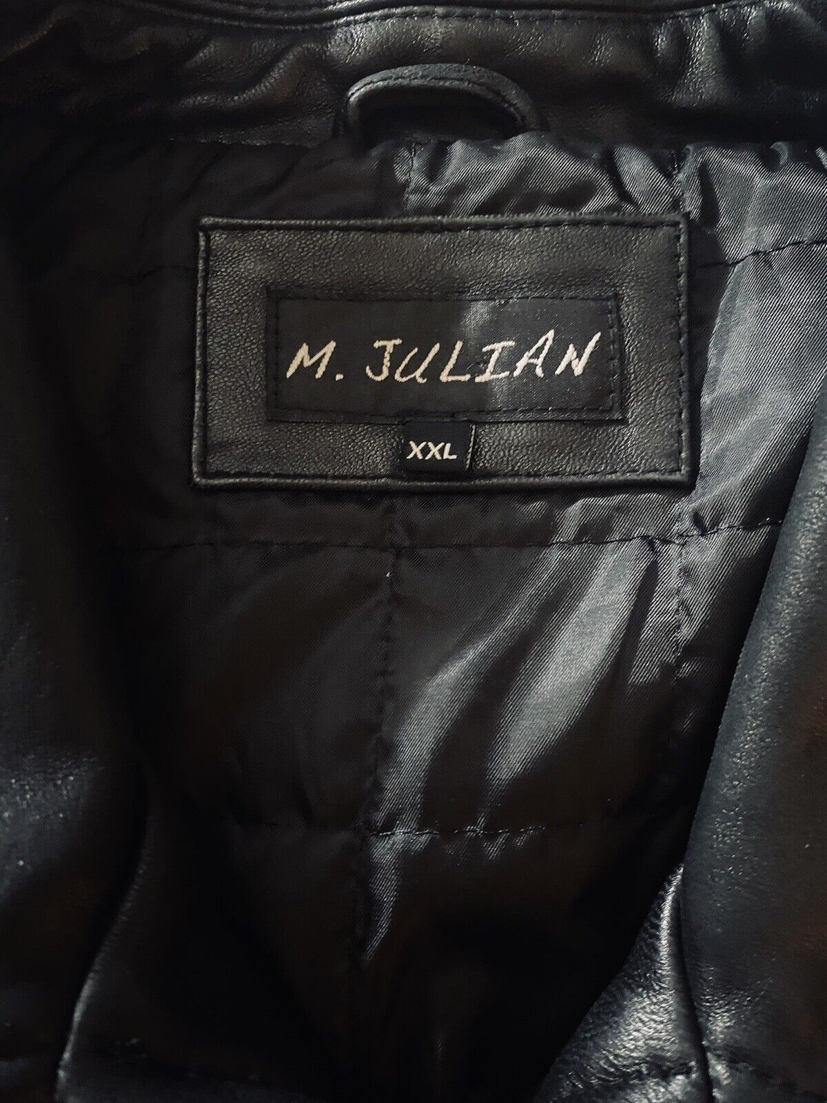 M. Julian- Exclusively Rare Vintage- Black Leather Motorcycle Jacket