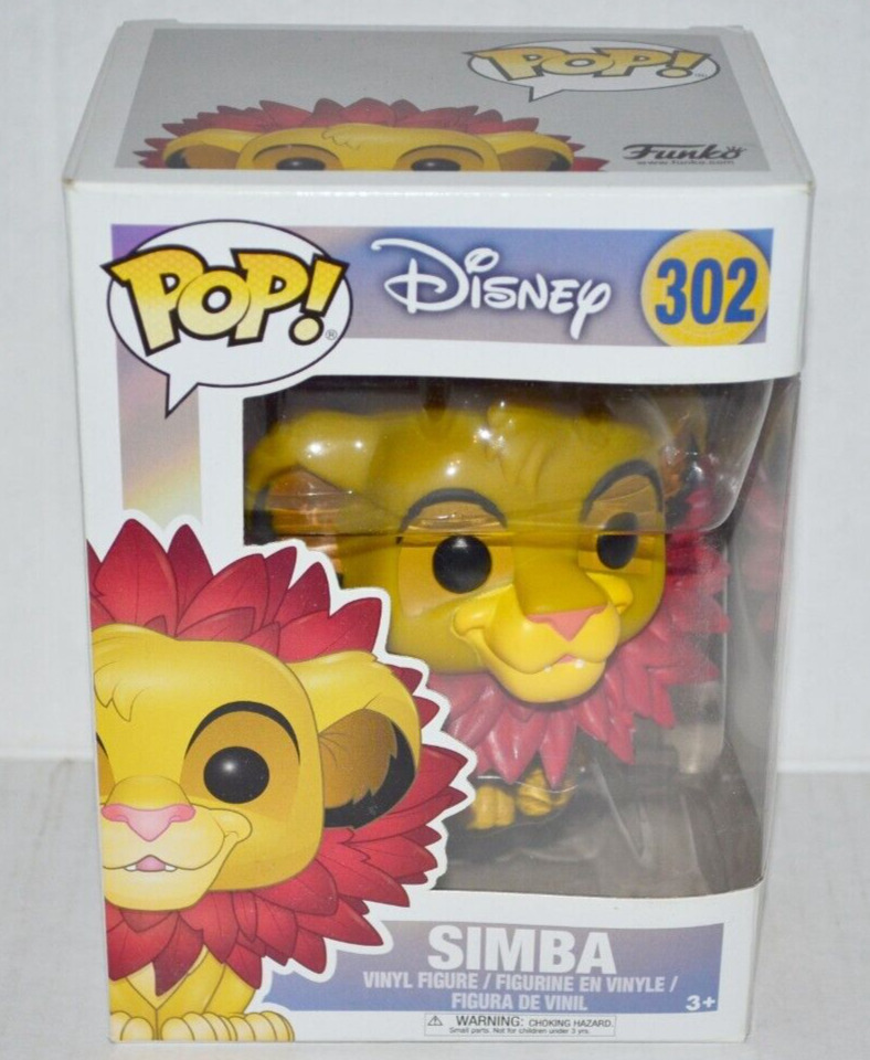 Funko POP Disney The Lion King Simba Leaf Mane #302 Vinyl Figure Vaulted NM🔥