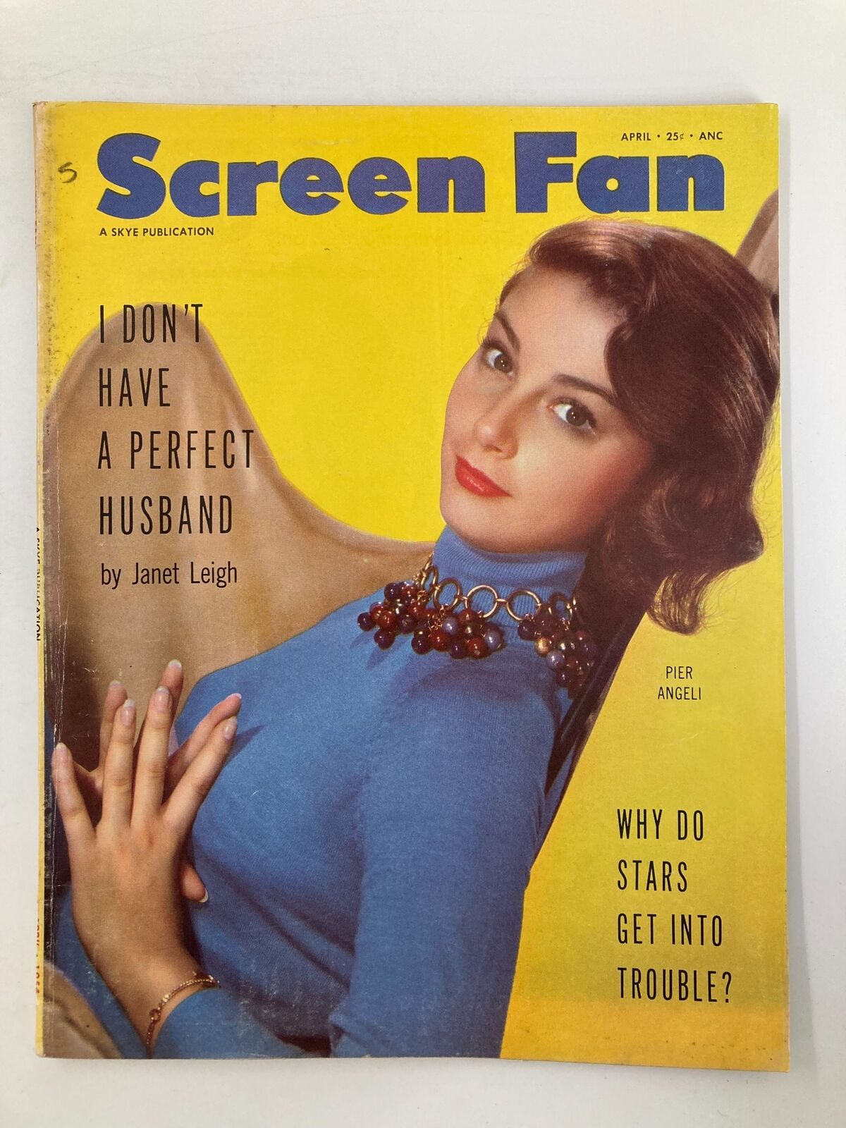 VTG Screen Fan Magazine April 1954 Pier Angeli The Flame and The Flesh No Label