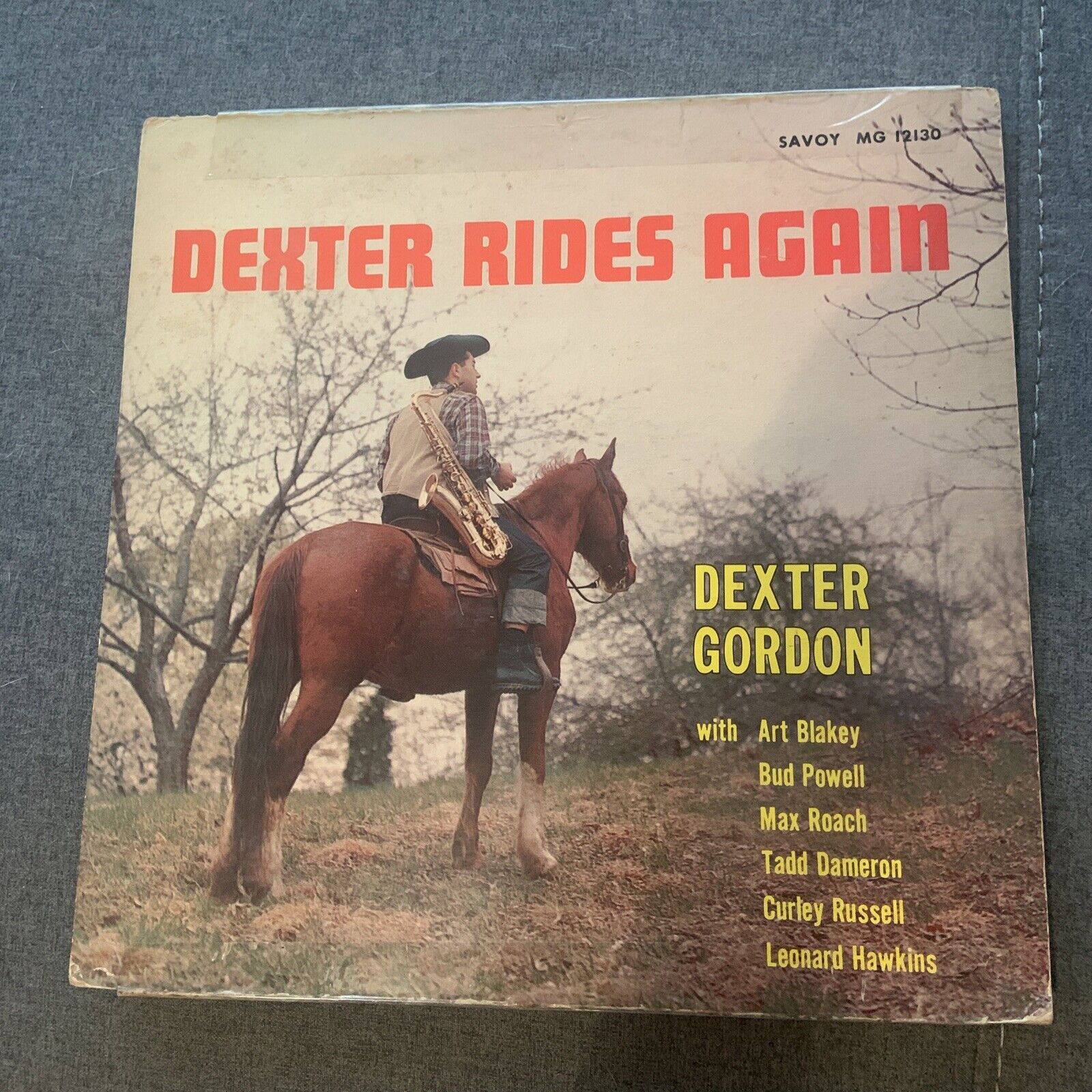 DEXTER GORDON Rides Again LP SAVOY MG 12130 RVG MONO Art Blakey Bud Powell