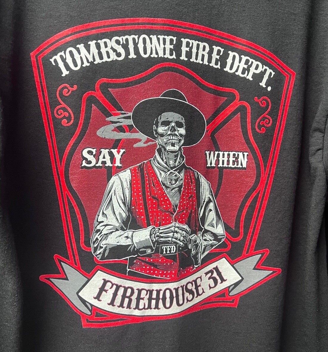 Tombstone Fire Department 'Doc Holliday' themed approved shirt.
