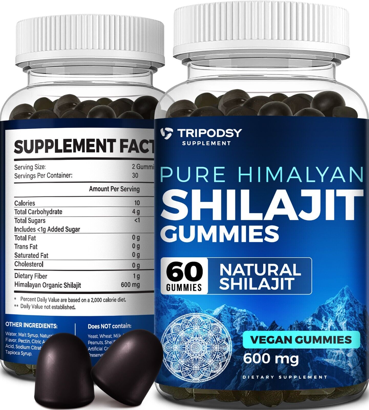 Pure 100% Himalayan Organic Shilajit Gummies Shilajit Resin Natural Supplement