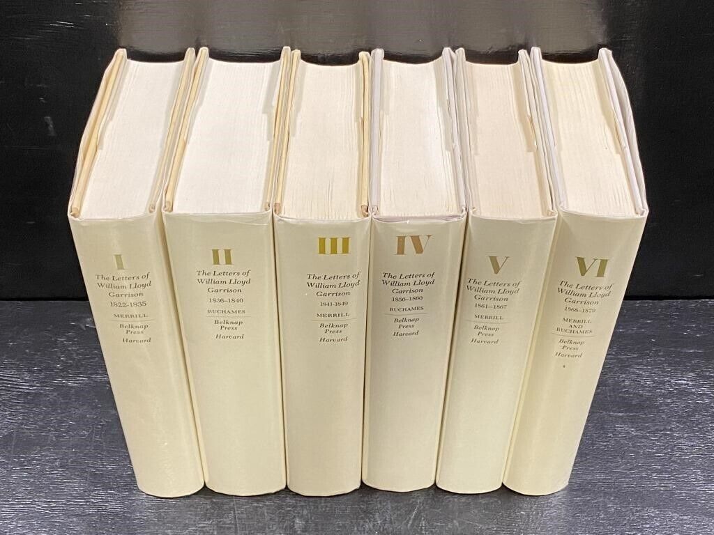 The Letters Of Lloyd William Garrison 1971 1st Ed Vol I-VI HC Fine/Fine