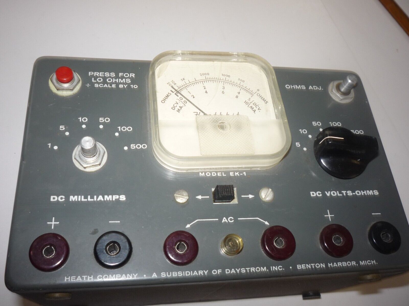Vintage Heathkit EK-1 Basic Electricity Multimeter Heath Co.  - untested