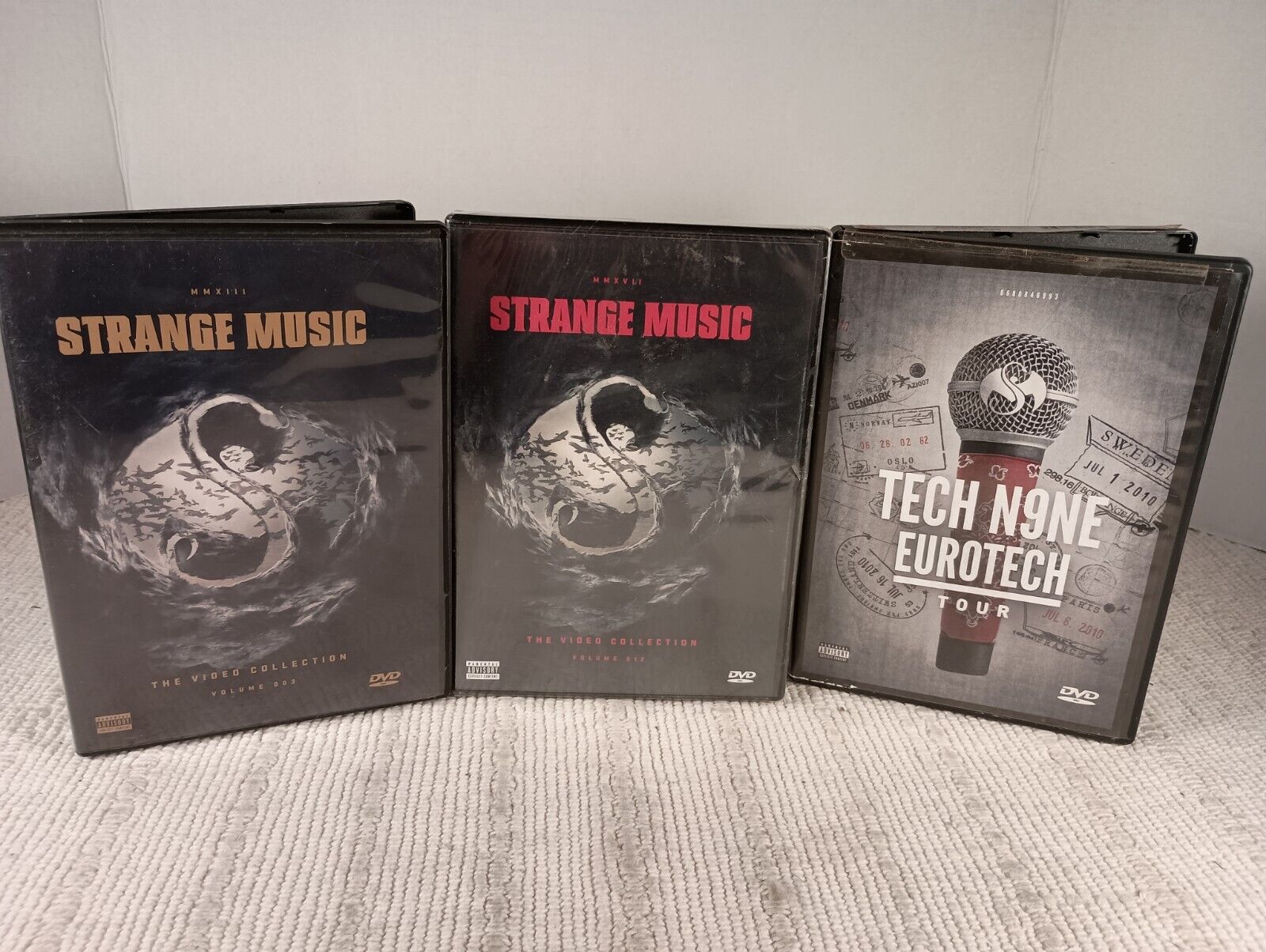 Strange Music & Tech N9NE 3 DVD Lot