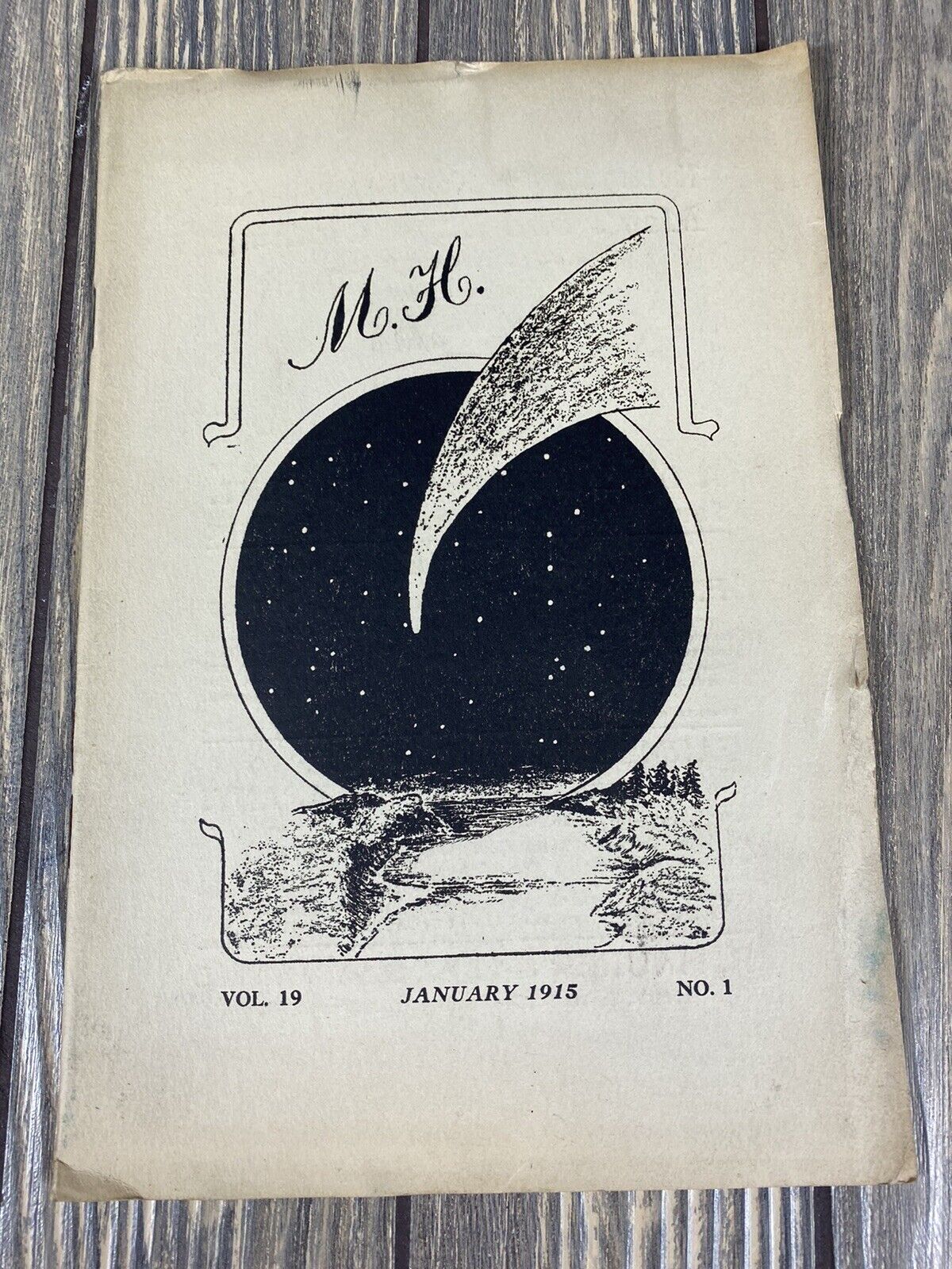 Vintage 1915 MH Aerolith Volume 19 No 1 January H