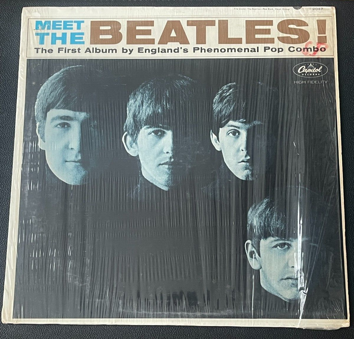 THE BEATLES MEET THE BEATLES CAPITOL MONO LP EXCELLENT IN SHRINK RIAA 3