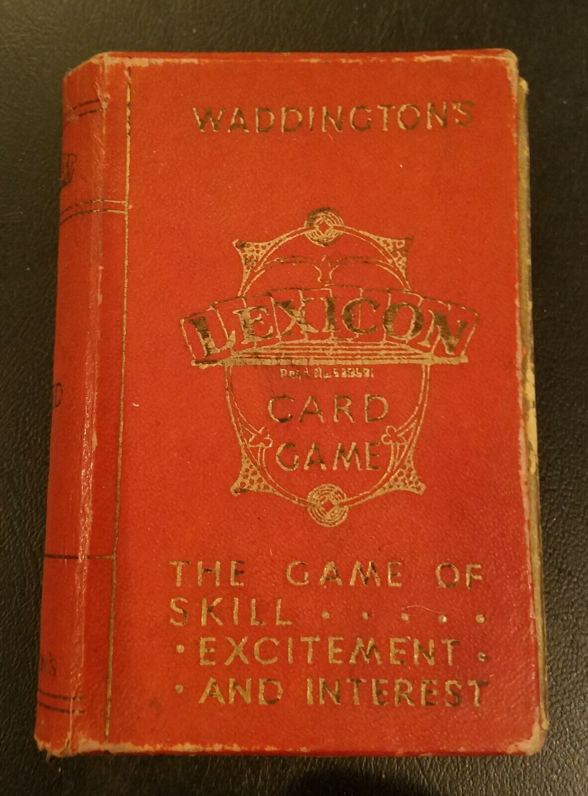 Lexicon Card Game Waddington\'s Double Set ORIGINAL 1933 Vintage UK Import Rare