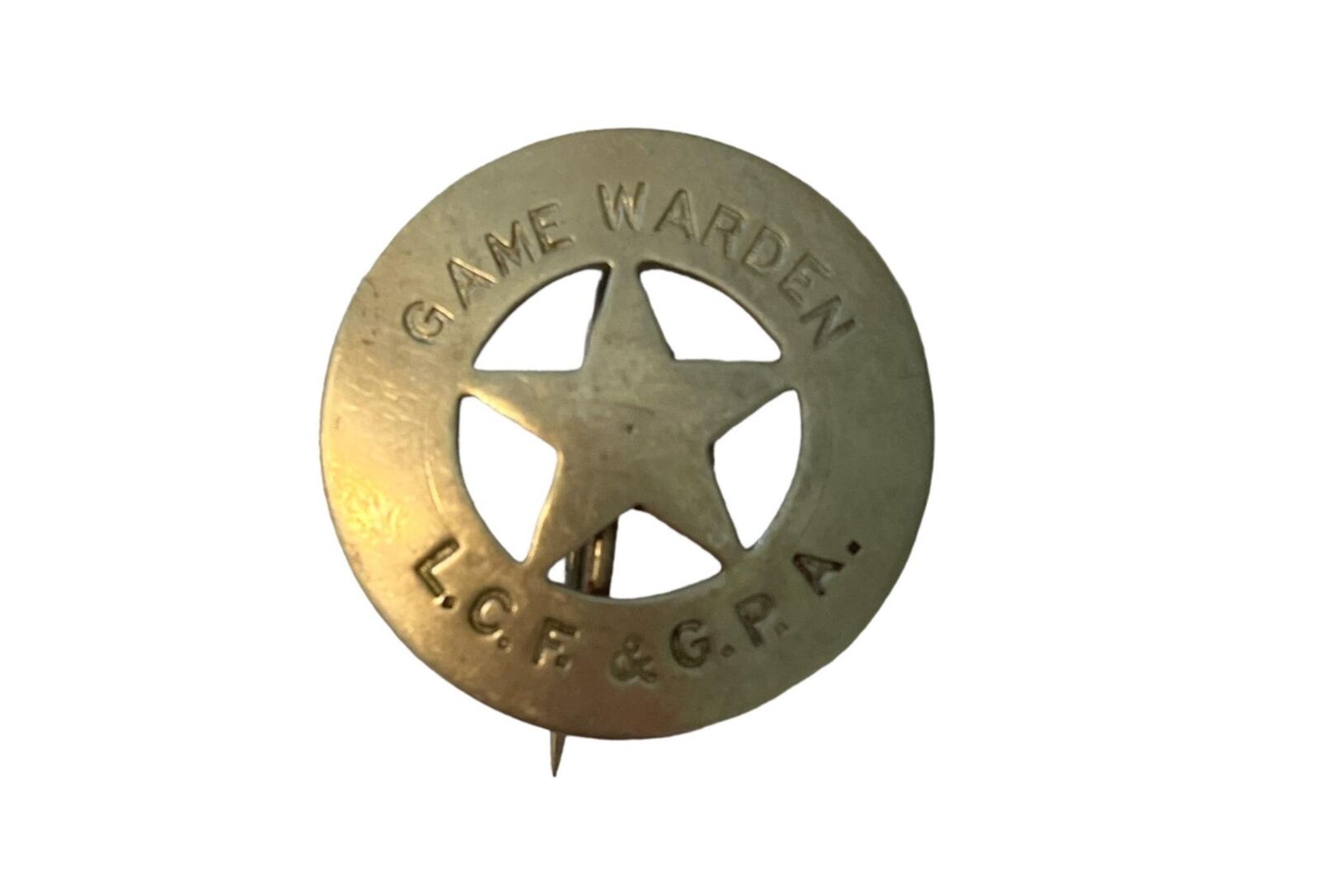 Vintage Obsolete Game Warden Badge LCF La Canada Flintridge GPA Game Production