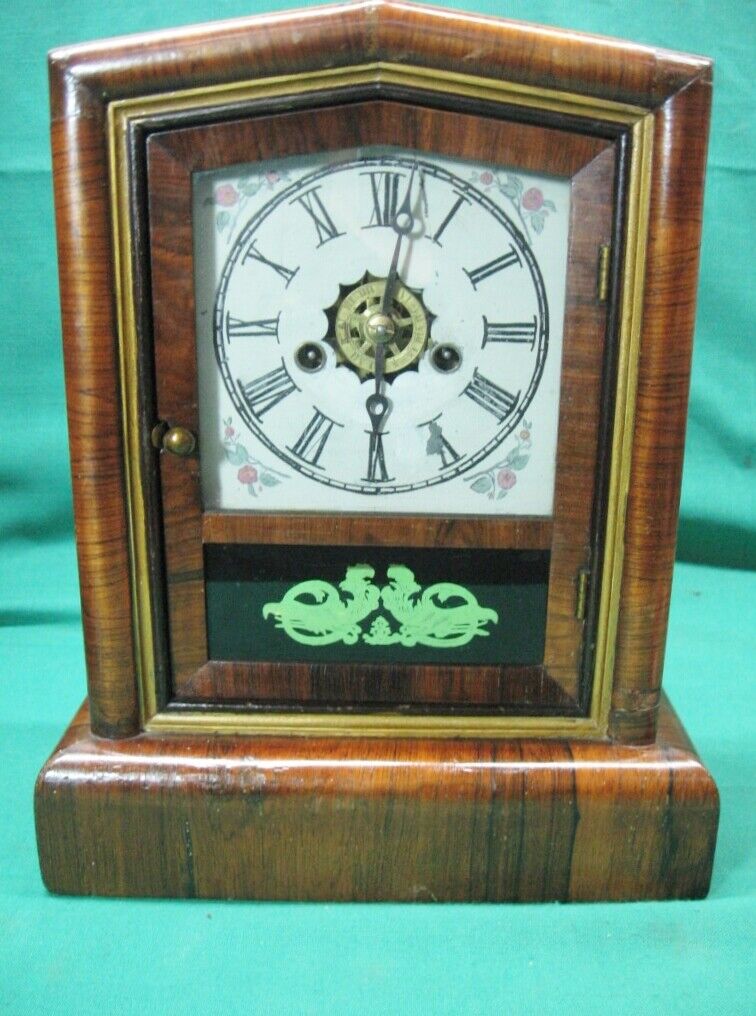 Antique E.N. Welch 30 hour Mantle Gong Strike Clock Serviced and Guaranteed