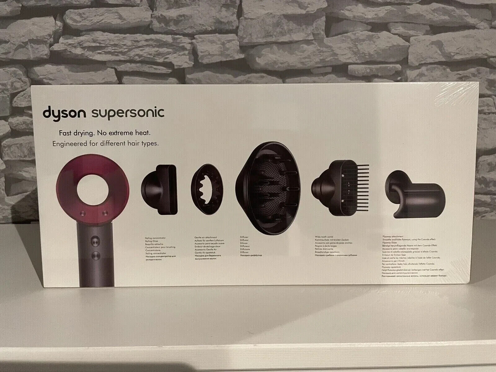 New Dyson Supersonic Fuchsia Hair Dryer - HD07 - New Sealed