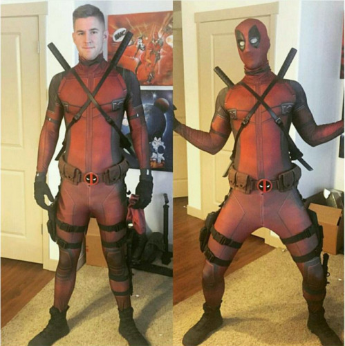 Superhero Deadpool Cosplay Costume Jumpsuits Adults & Teens Halloween Bodysuits