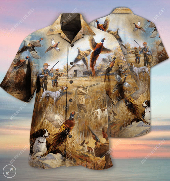 Pheasant Hunting Unisex Hawaiian shirt. aloha- Dad gift shirt aloha