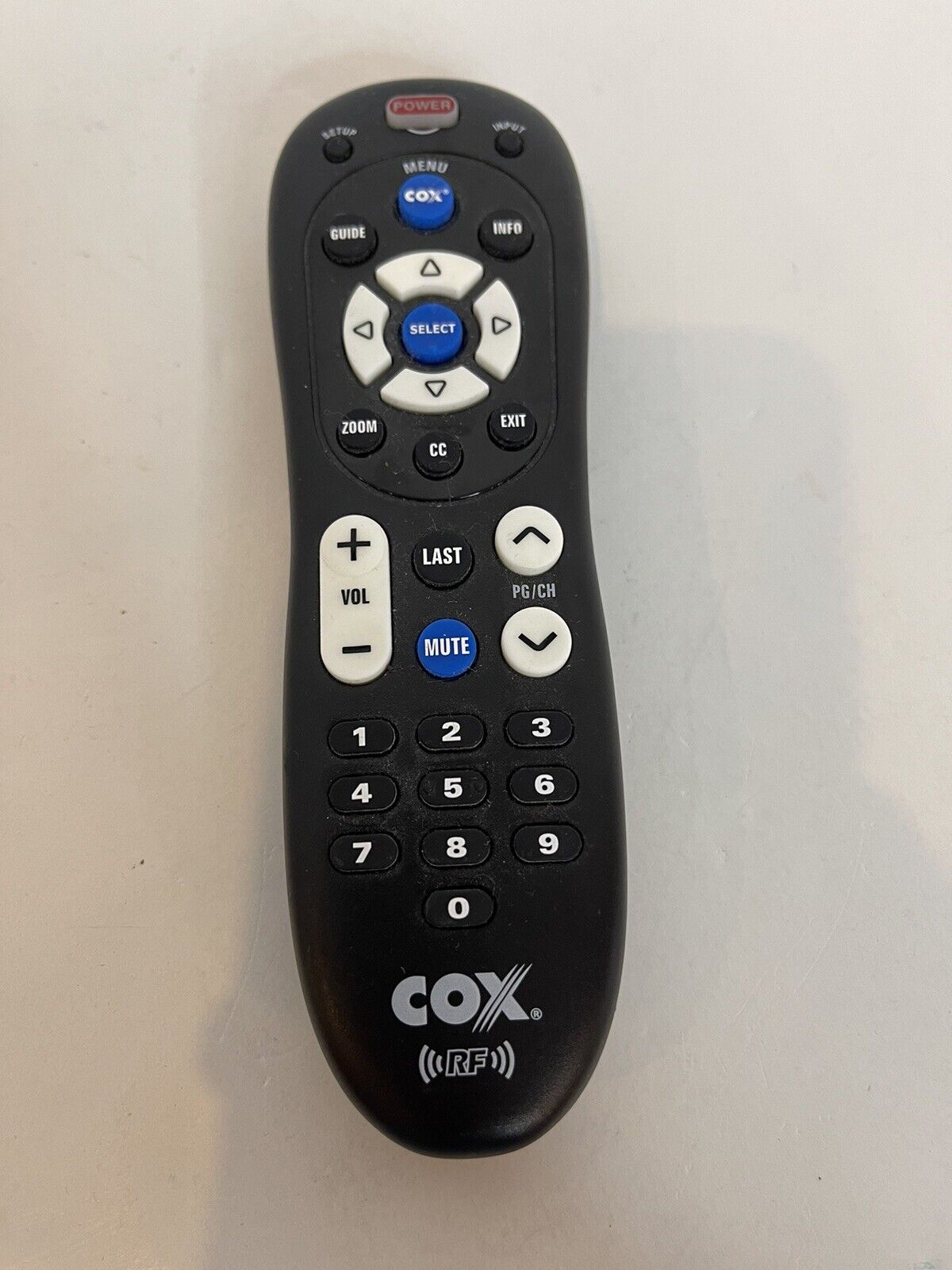 COX URC-2220-R Black Wireless Handheld TV Box Remote Controller Transmitter