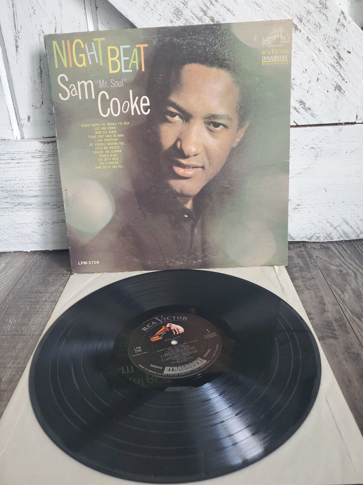 Sam Cooke - Night Beat 1963 Canada Mono 1st - Vinyl Record LP Album Soul VG(+)