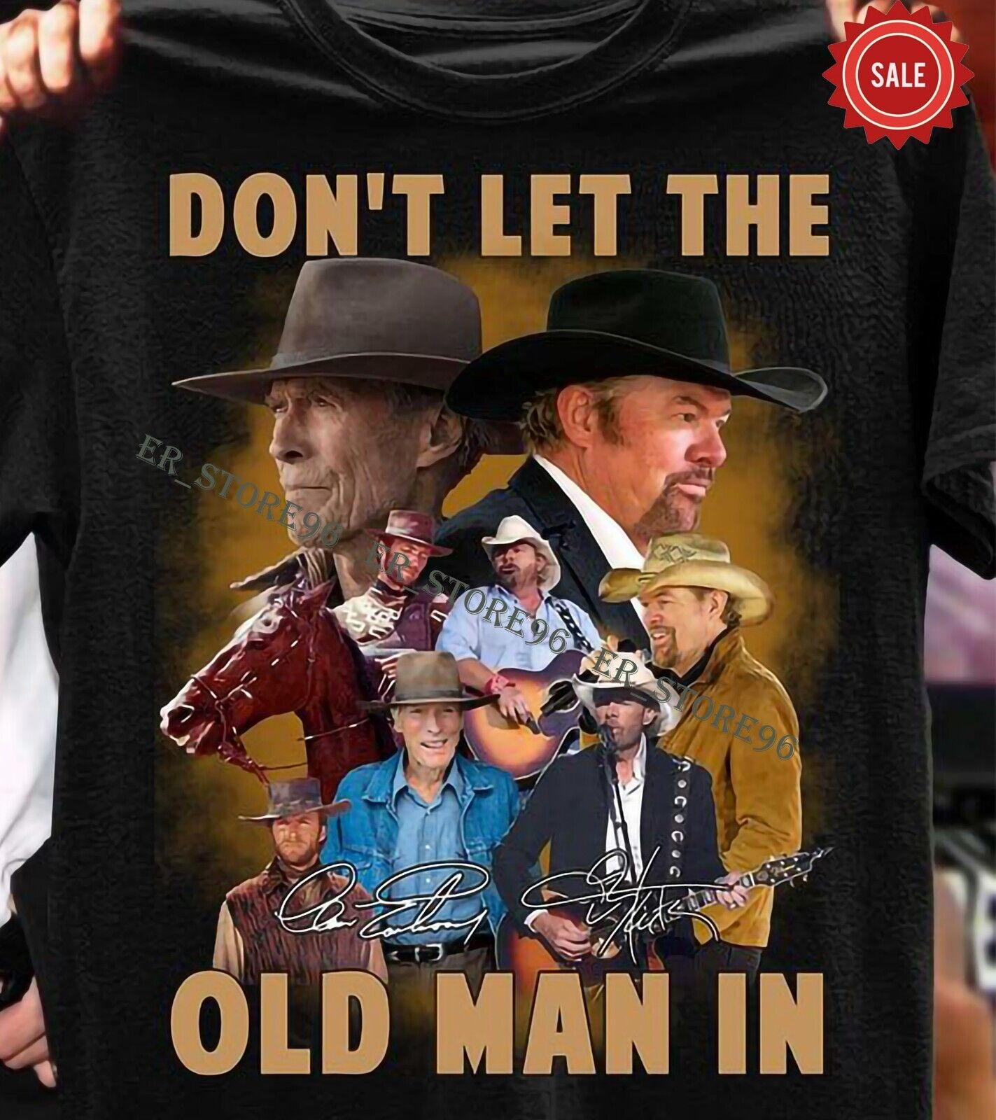 Don't Let The Old Man In Clint Eastwood Men T Shirt S-4XL
