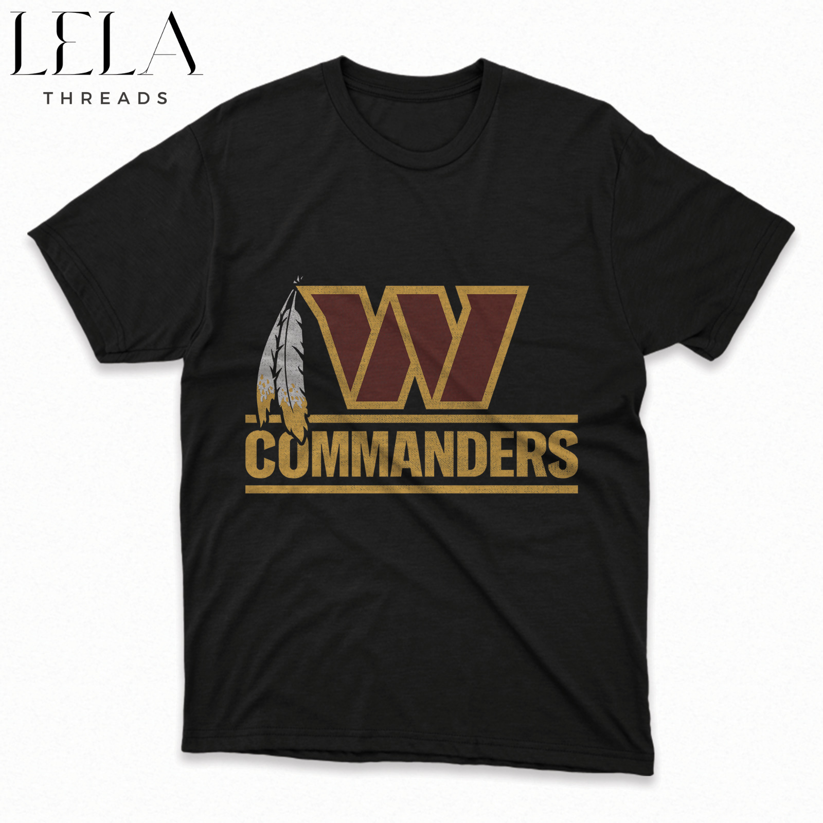 Washington Redskins Commanders Feather T Shirt Dan Quinn Vintage Trend Fans Gift