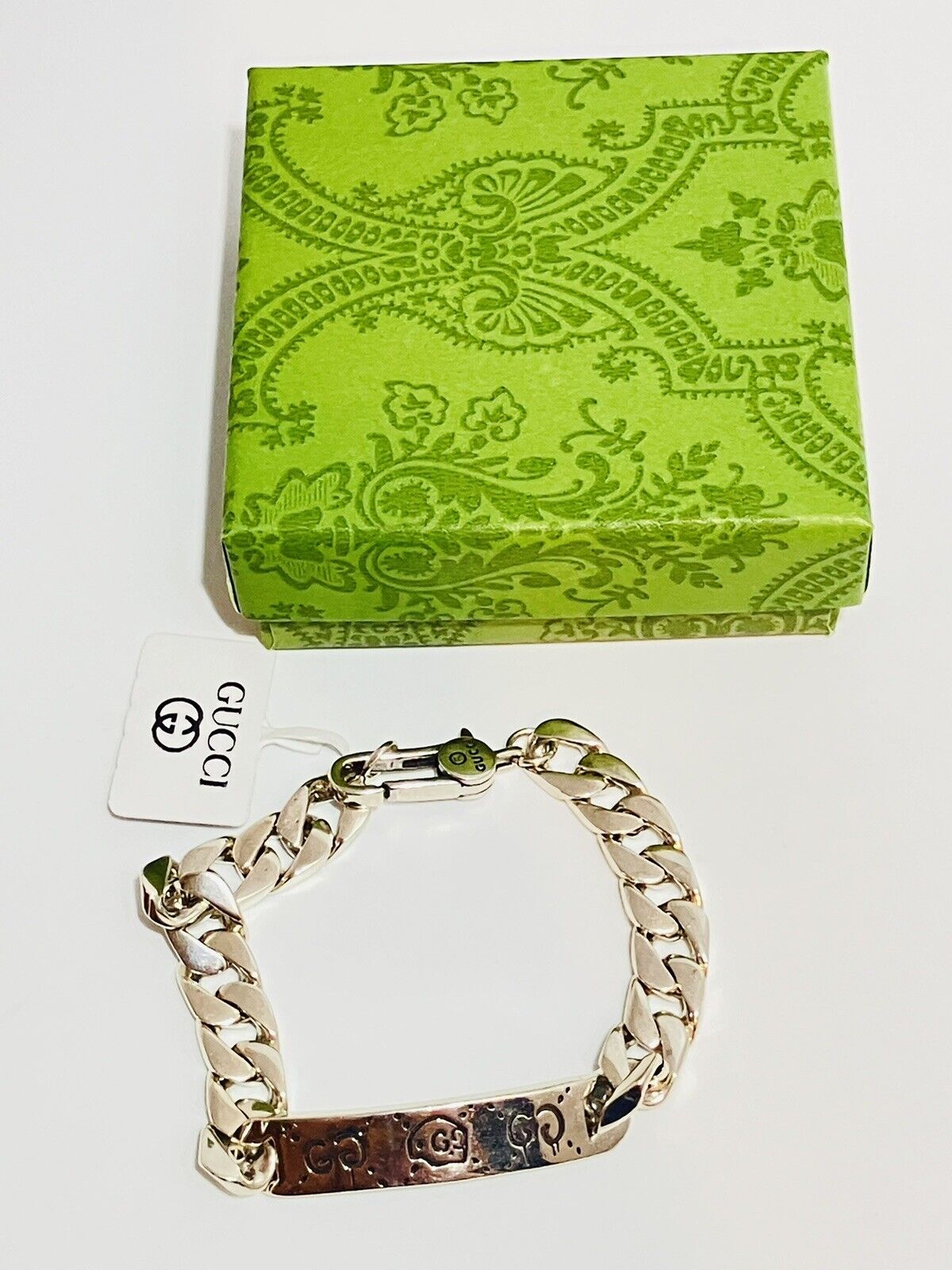 Gucci Silver Ghost Chain Bracelet 18cm/7.1” GUCCIGHOST CHAIN BRACELET IN SILVER