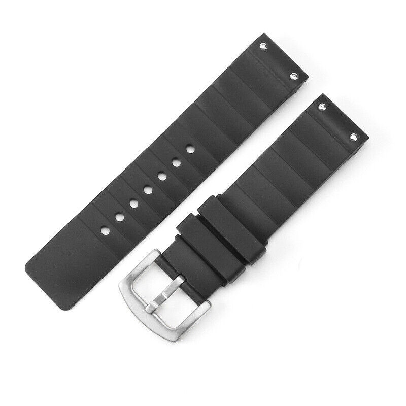 High Quality Rugged Silicone Watch Strap Band Unisex Fit Cartier Santos100 23mm