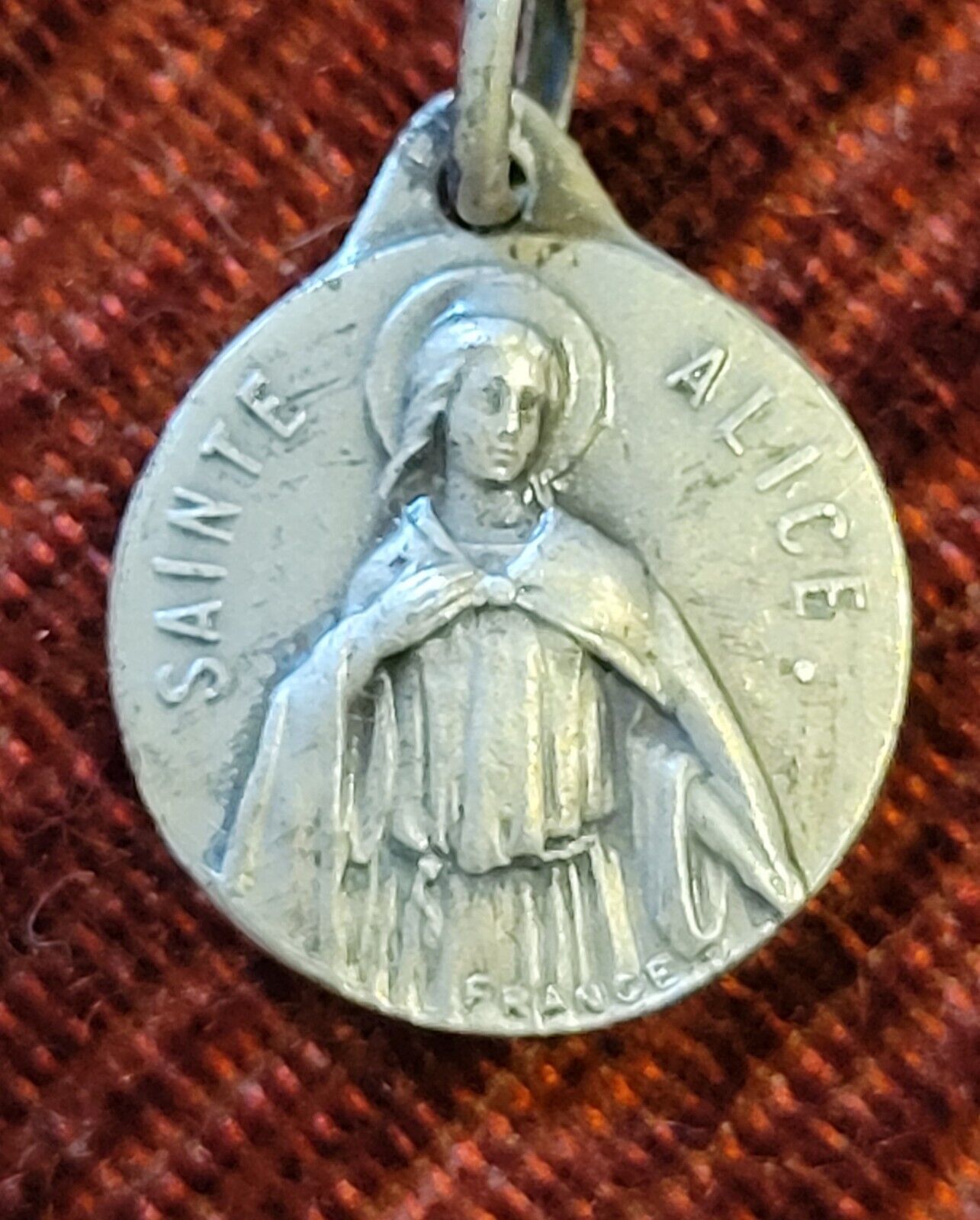 St. Alice Vintage & New Sterling Silver Medal Catholic Saint 