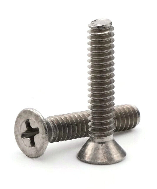 #12-24 | 18-8 Stainless Steel Phillips Flat Head Machine Screws - Select Length