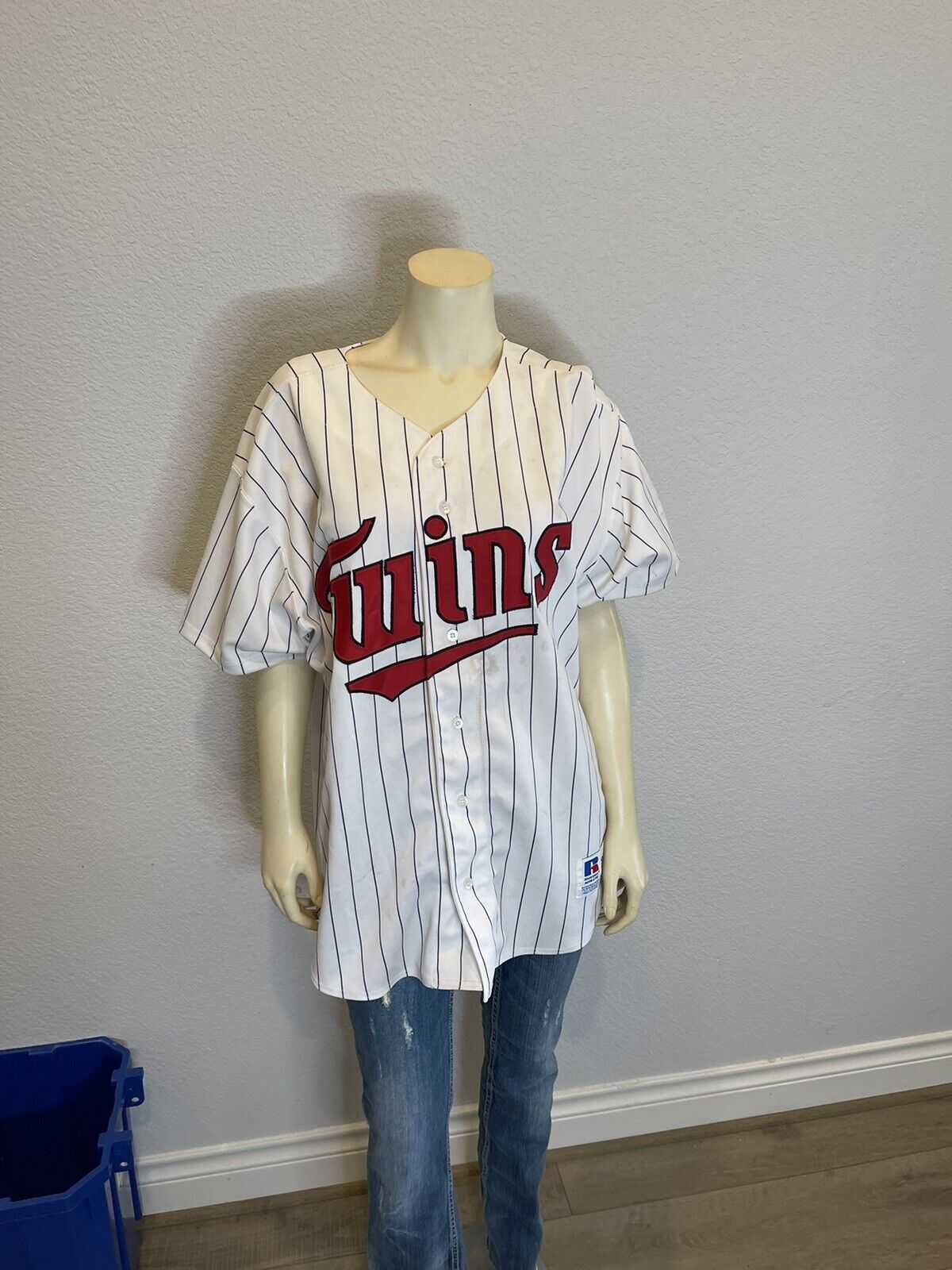 Vintage MLB Minnesota Twins Russell Athletic 48 Authentic Baseball Jersey 90s
