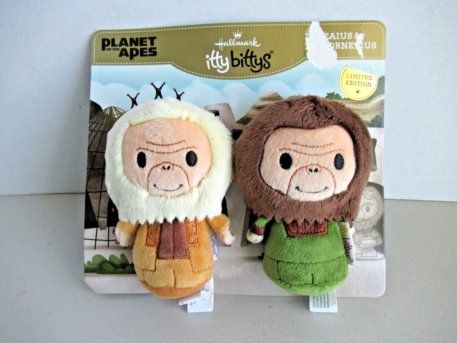 Hallmark-Itty Bitty-Planet of The Apes Dr. Zaius & Dr. Cornelius-limited edition