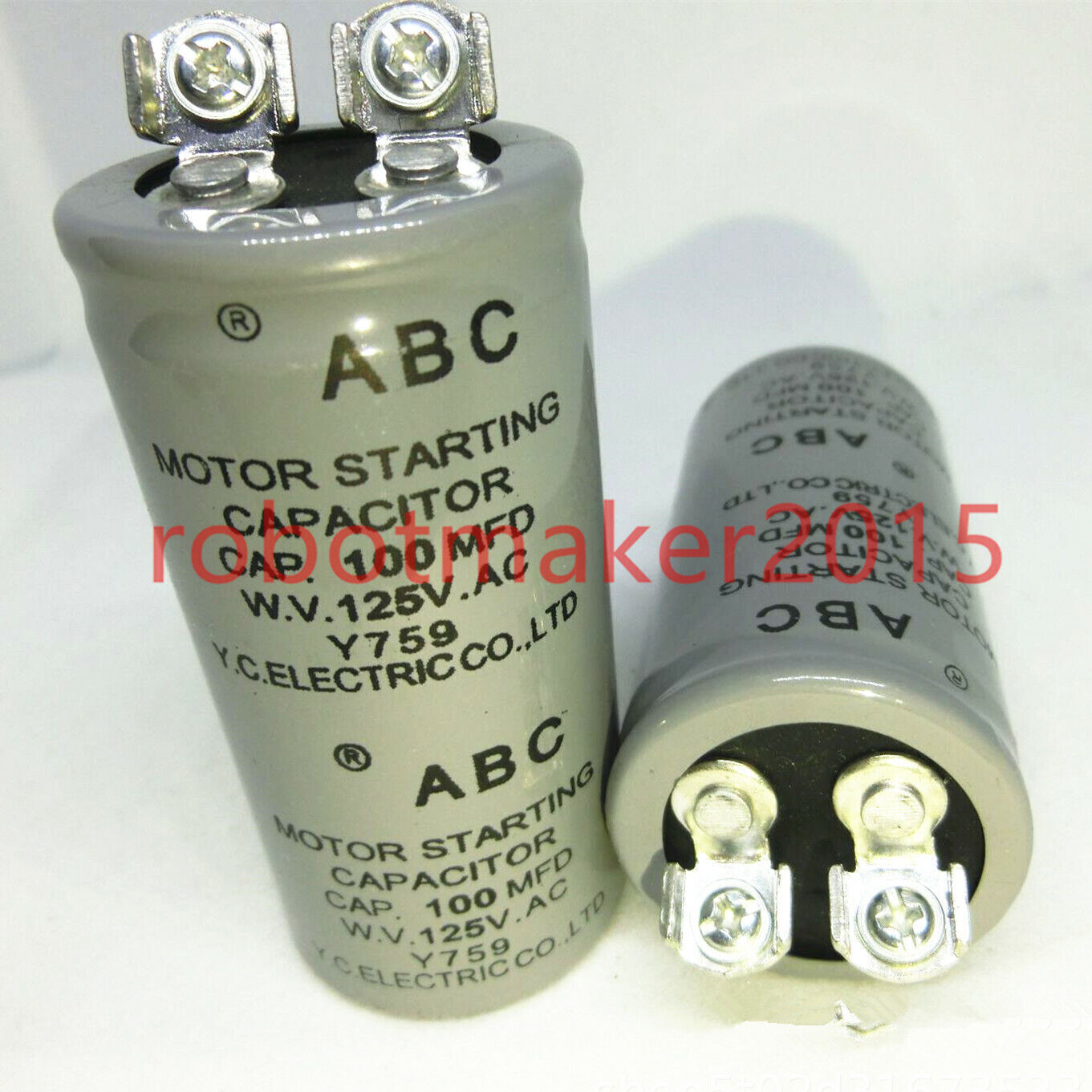 ABC CD60 Motor Starting Capacitor 100MFD 100UF 125VAC HVAC 125V High Quality