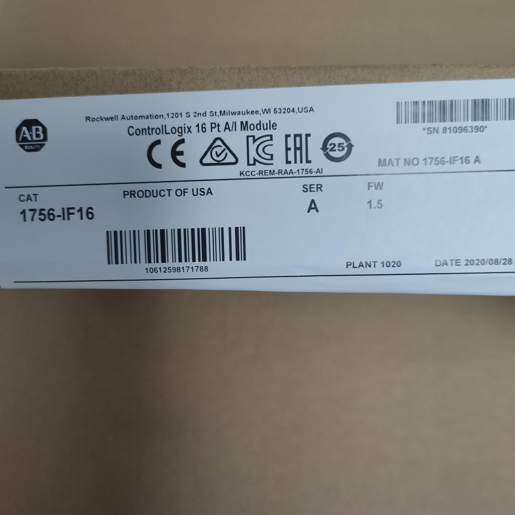 New Factory Sealed AB 1756-IF16 SER A ControlLogix 16 Pt Input Module 1756IF16