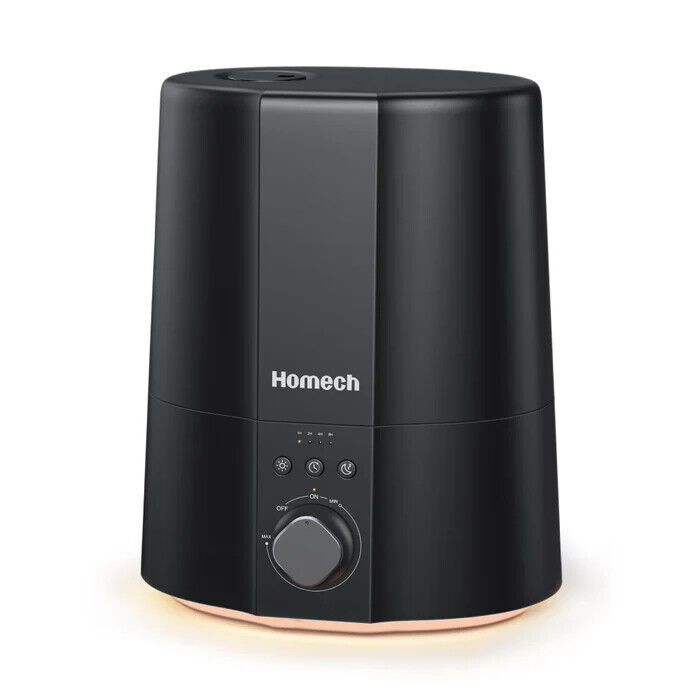 Homech Humidifiers 004, 2.5L Cool Mist Ultrasonic Humidifier with Warm Light