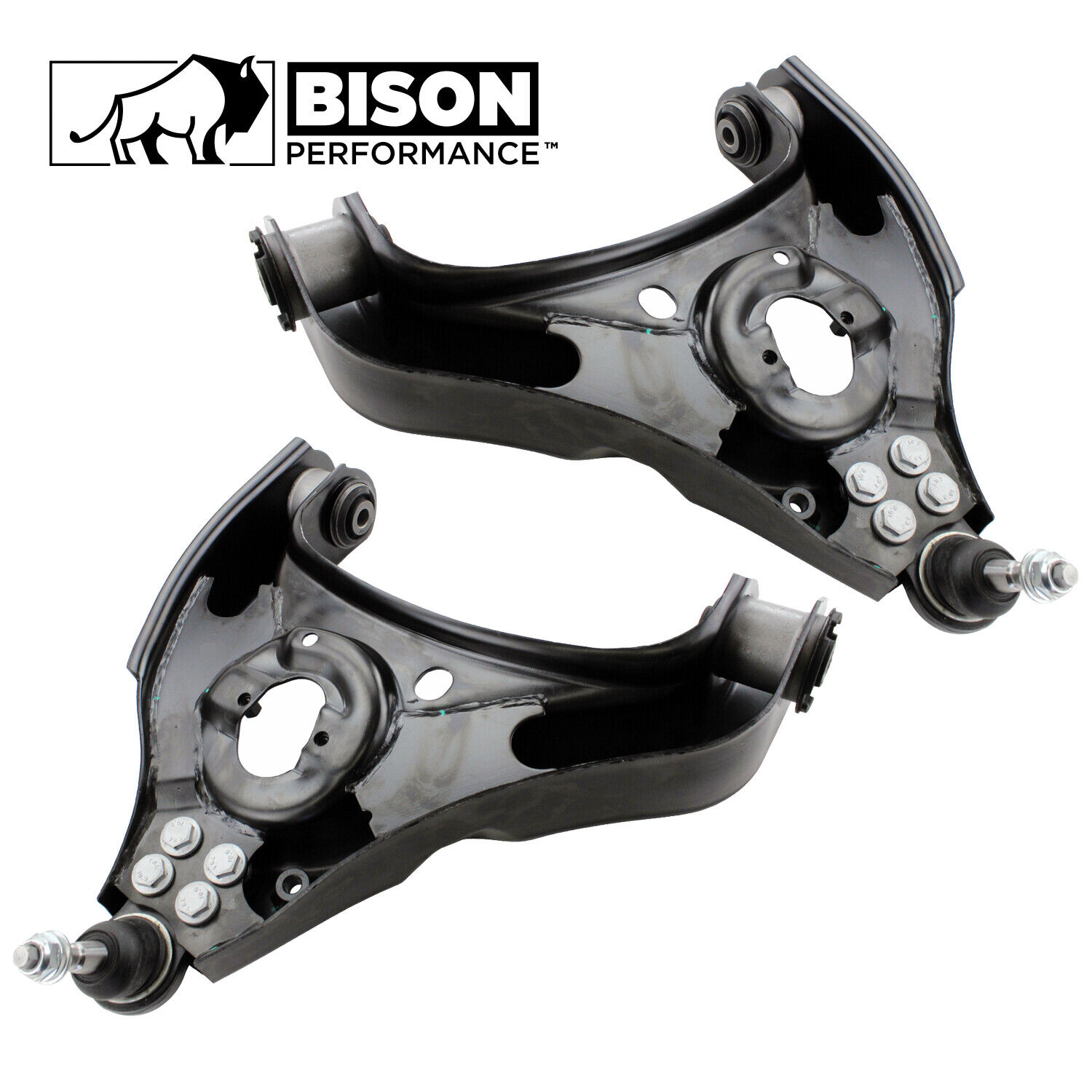Bison Performance 2pc Set Front Lower Control Arm Assemblies For Ram 1500 RWD