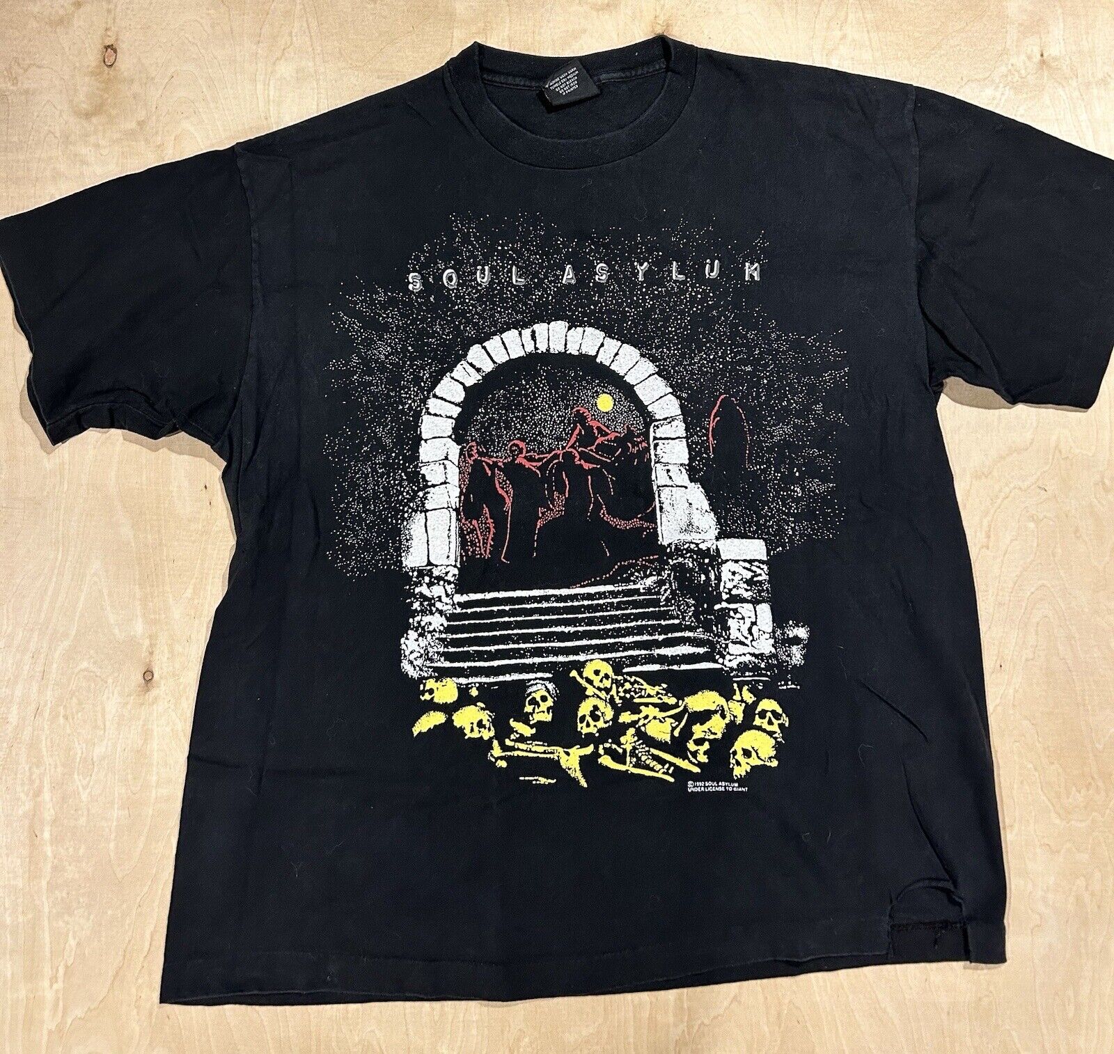 RARE VTG Alt Graphic 92’ Soul Asylum Grave Dancers Union Tour Mens Shirt Sz XXL