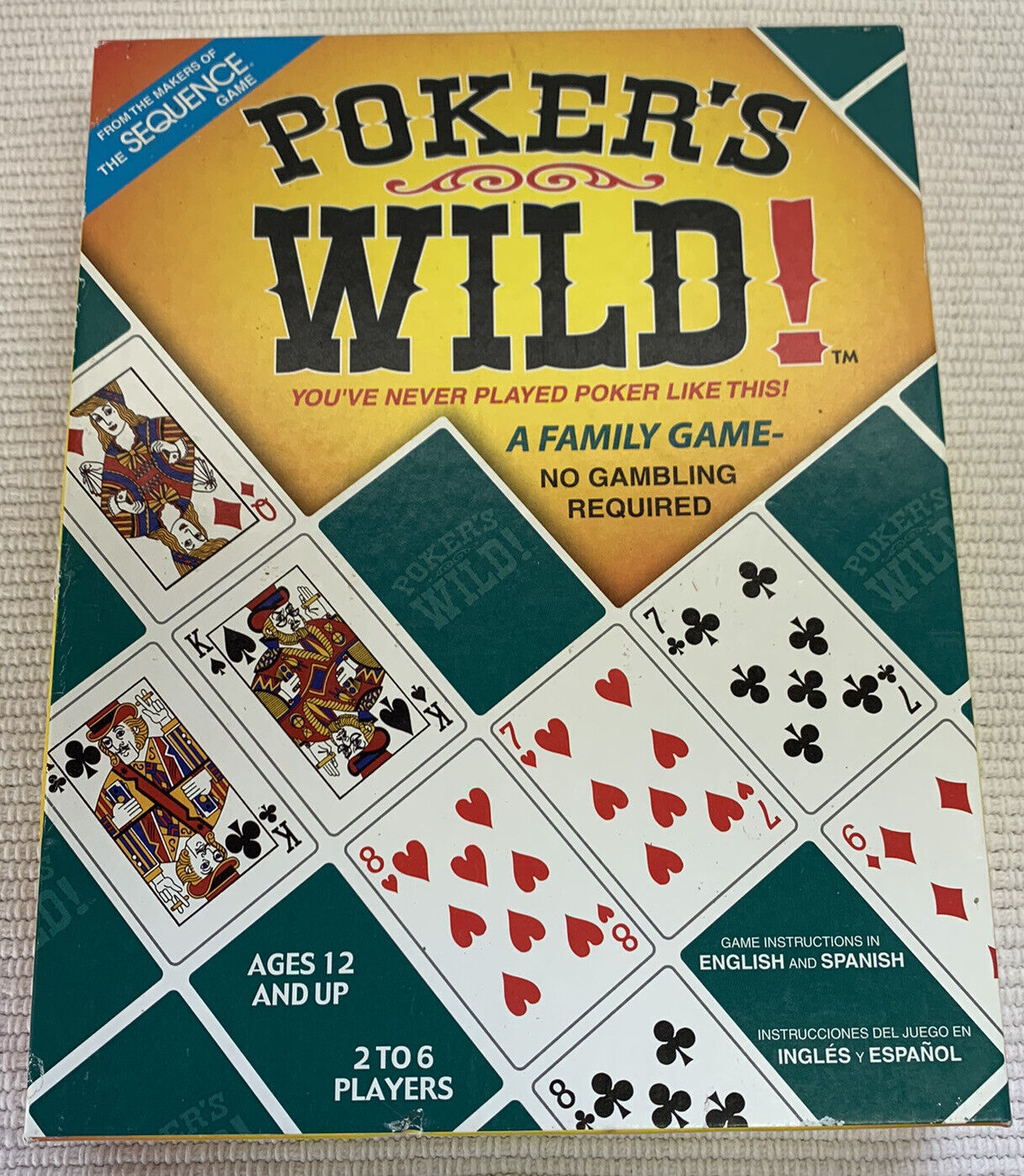 Pokers Wild Family Game Jax Ltd Card Board Game