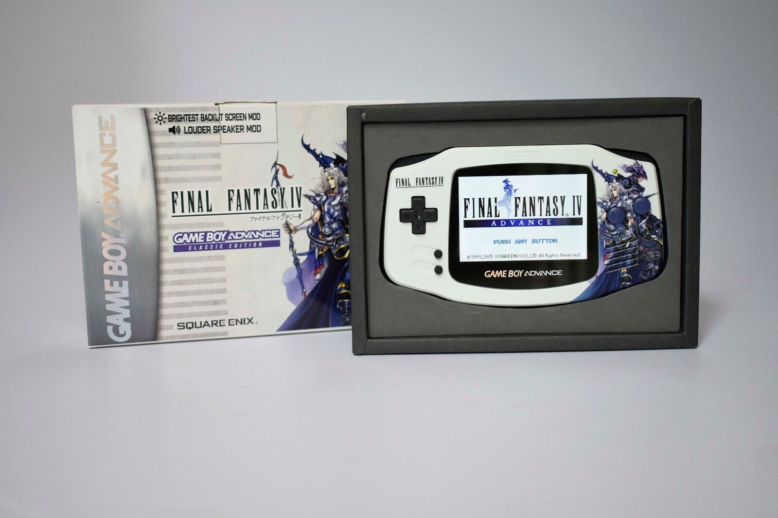 Extra Mods - IPS Backlit LCD GBA Nintendo GameBoy Advance Final Fantasy IV