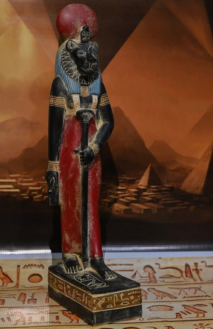 Large Antique Statue god Sekhmet at Ancient Egyptians from Ancient Antiquities