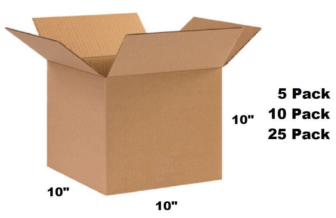 Lot of 10x10x10 Cardboard Paper Mailing Packing Shipping Box Corrugated Carton