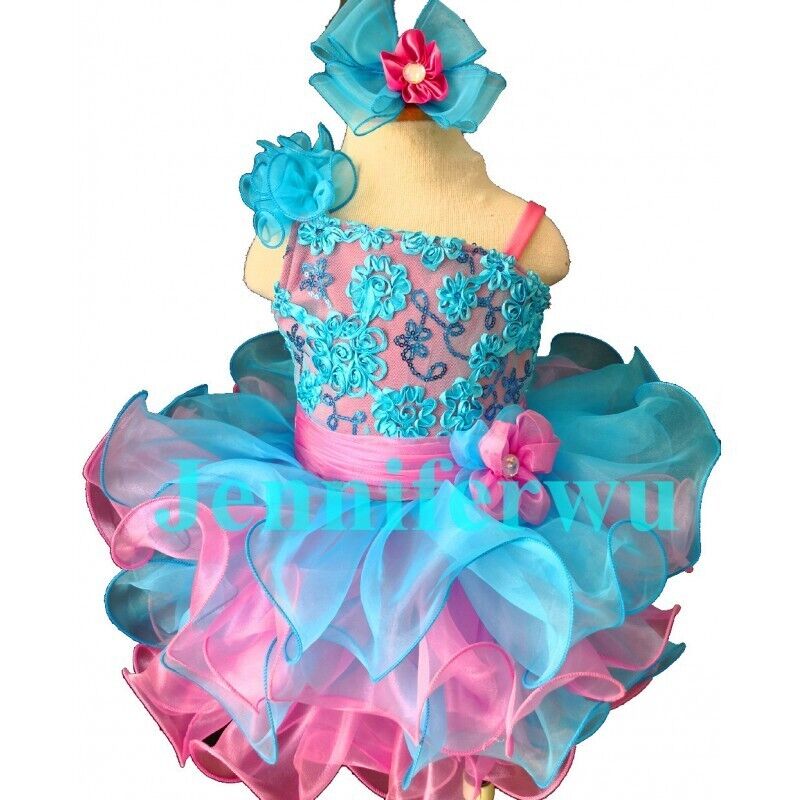 Jenniferwu Baby Girl Princess Dress Bowknot Dresses Handmade Pageant Dress