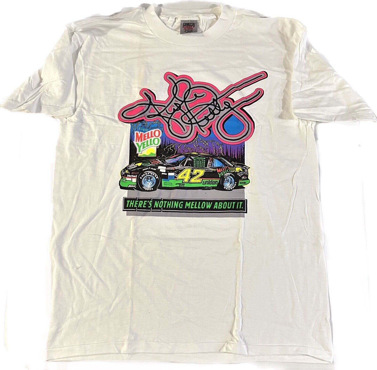 Kyle Petty Mello Yello Racing Short Sleeve T-Shirt LRG VTG 90’s NASCAR NWOT