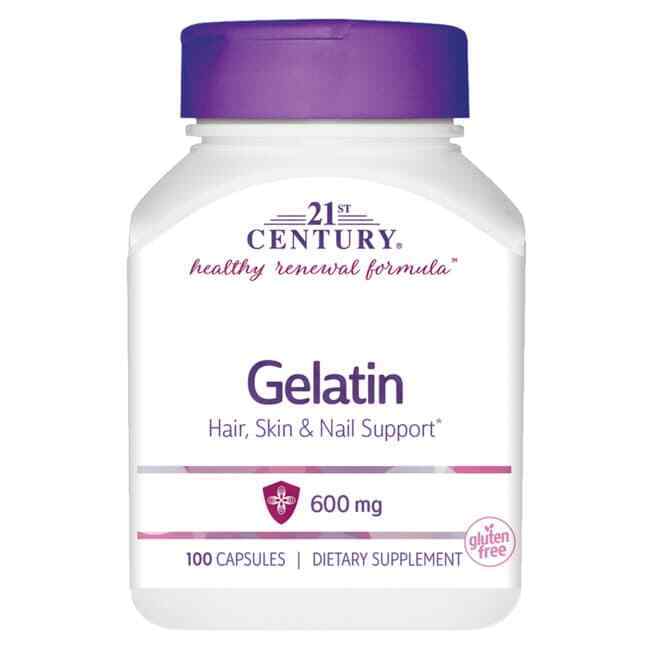 21st Century Gelatin 600 mg 100 Caps