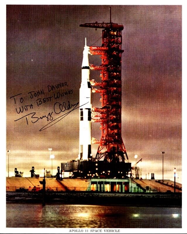 BUZZ ALDRIN - AUTOGRAPHED INSCRIBED PHOTOGRAPH