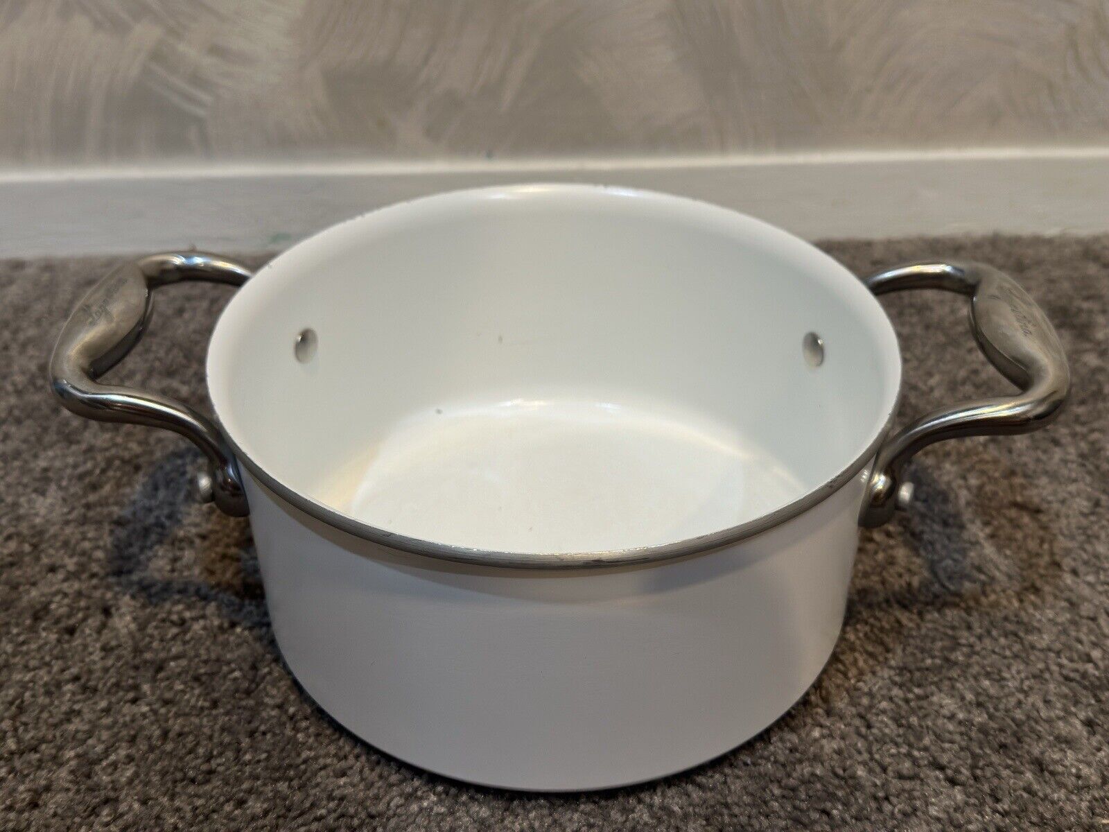 Lagostina Accademia Bianca Stainless Steel Cooking StewPot No Lid Discontinued