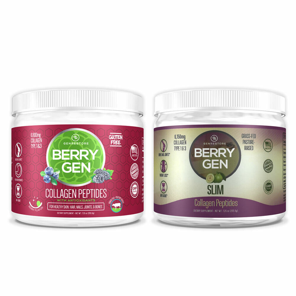 Berry Gen Restore + Berry Gen Slim - Dual Action Collagen & Antioxidants 