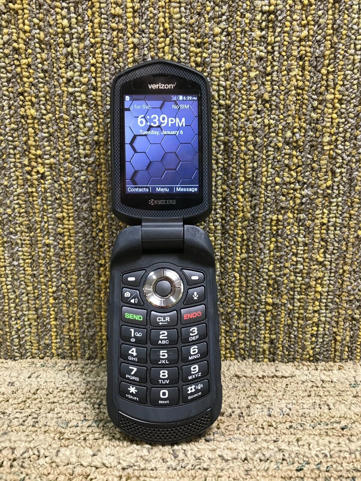 KYOCERA E4610 DURAXV LTE RUGGED FLIP PHONE VERIZON